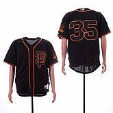 Giants 35 Brandon Carwford Black Alternate Cool Base Jersey Sguo,baseball caps,new era cap wholesale,wholesale hats